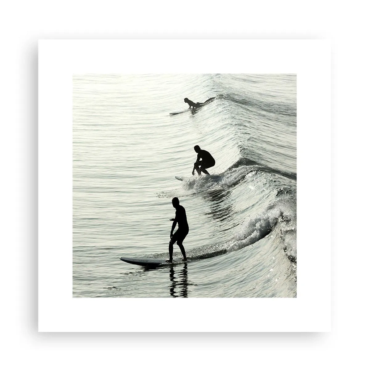 Poster - Gegen die Welle - 30x30 cm