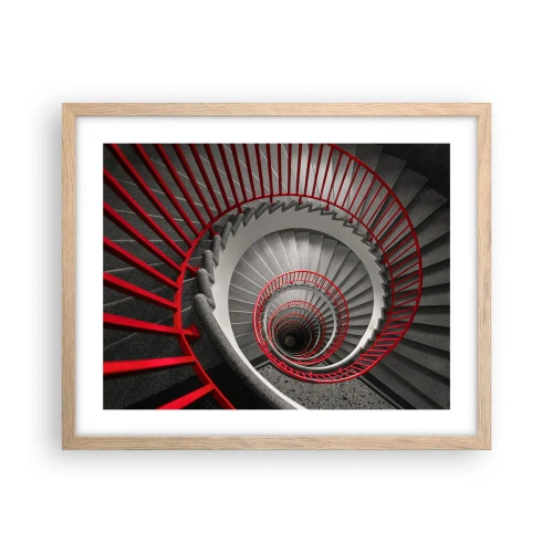 Poster in einem Rahmen aus heller Eiche - Architekturspaß - 50x40 cm