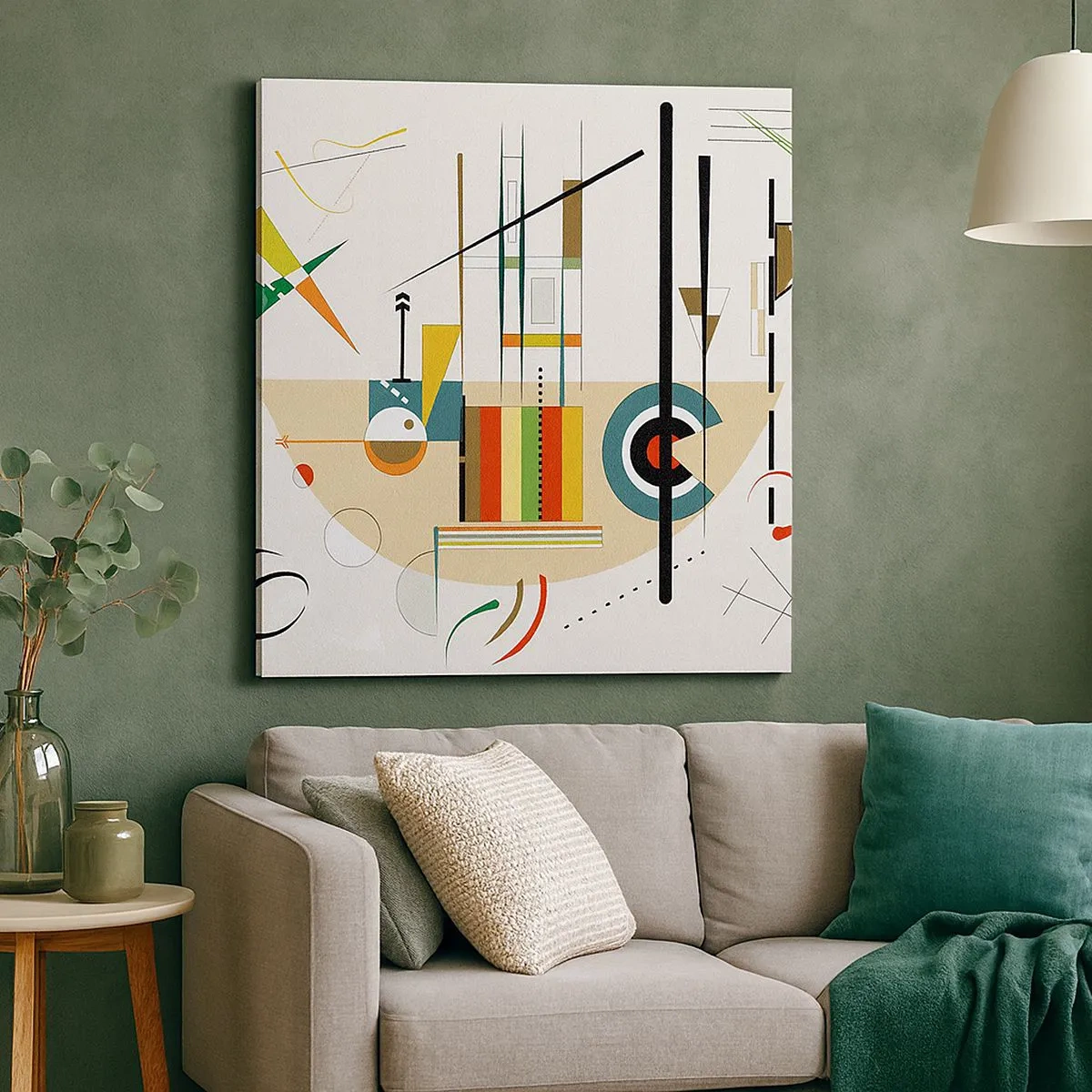 Bild auf Leinwand - Leinwandbild - Und die Welt lacht - 30x30 cm