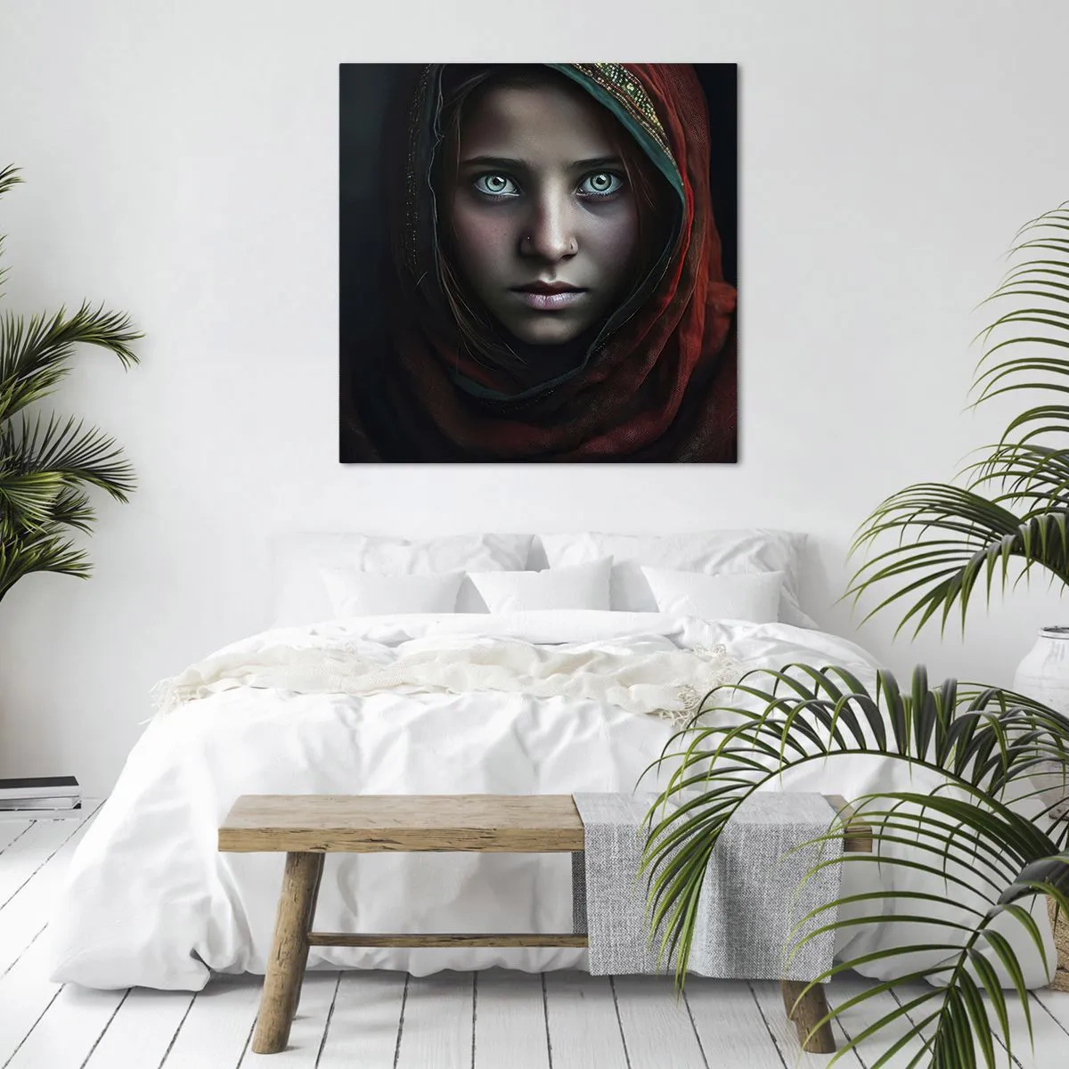 Bild auf Leinwand - Leinwandbild - Prinzessin aus dem Osten - 40x40 cm