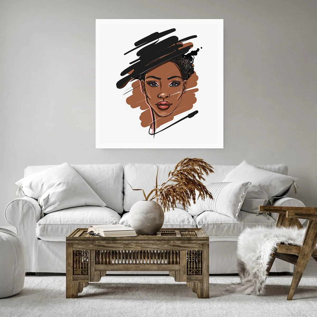 Poster - Süß wie Schokolade - 60x60 cm