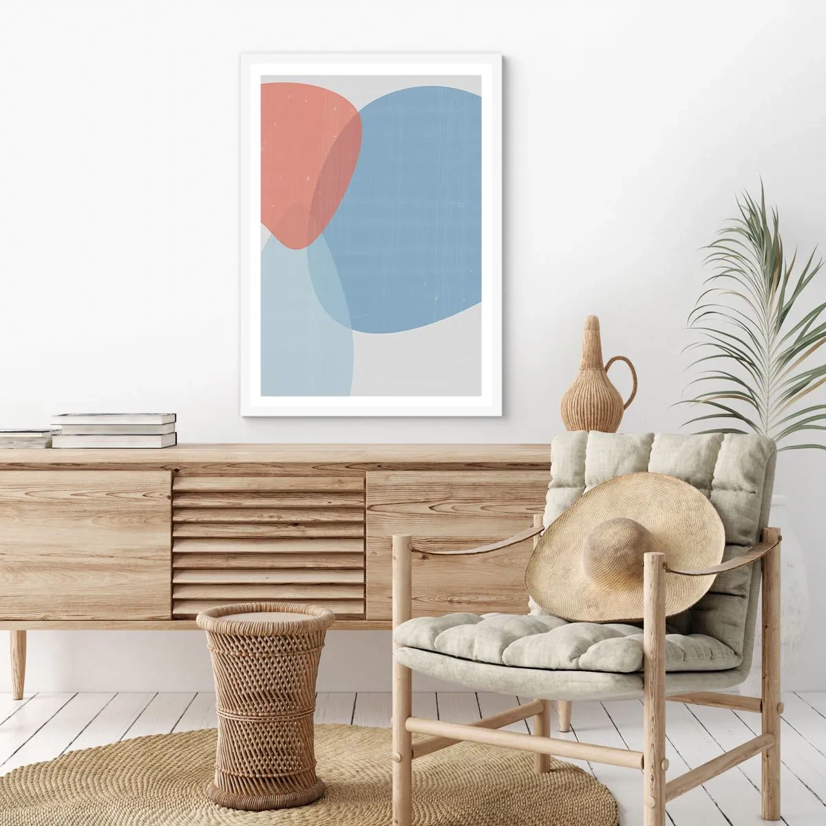 Poster in einem weißen Rahmen - Pastellbeziehungen - 61x91 cm