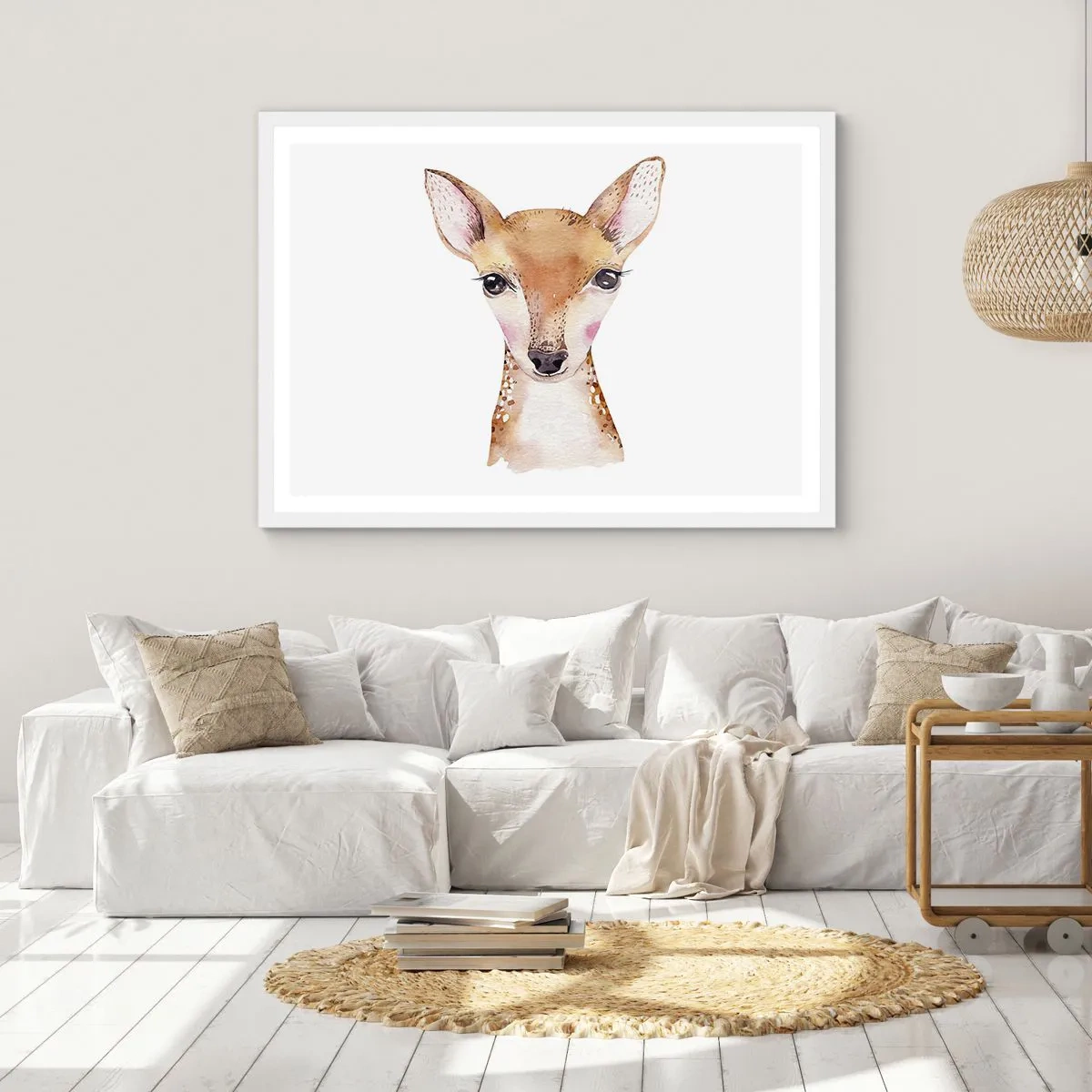 Poster in einem weißen Rahmen - Die Natur der Unschuld - 40x30 cm