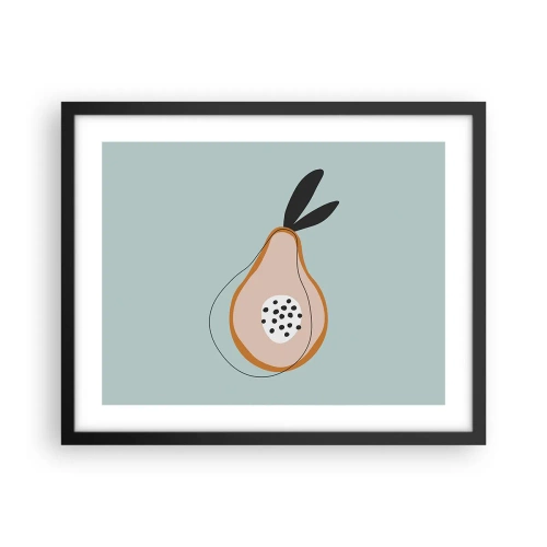 Poster in einem schwarzem Rahmen - Durchdringe die Natur der Dinge - 50x40 cm