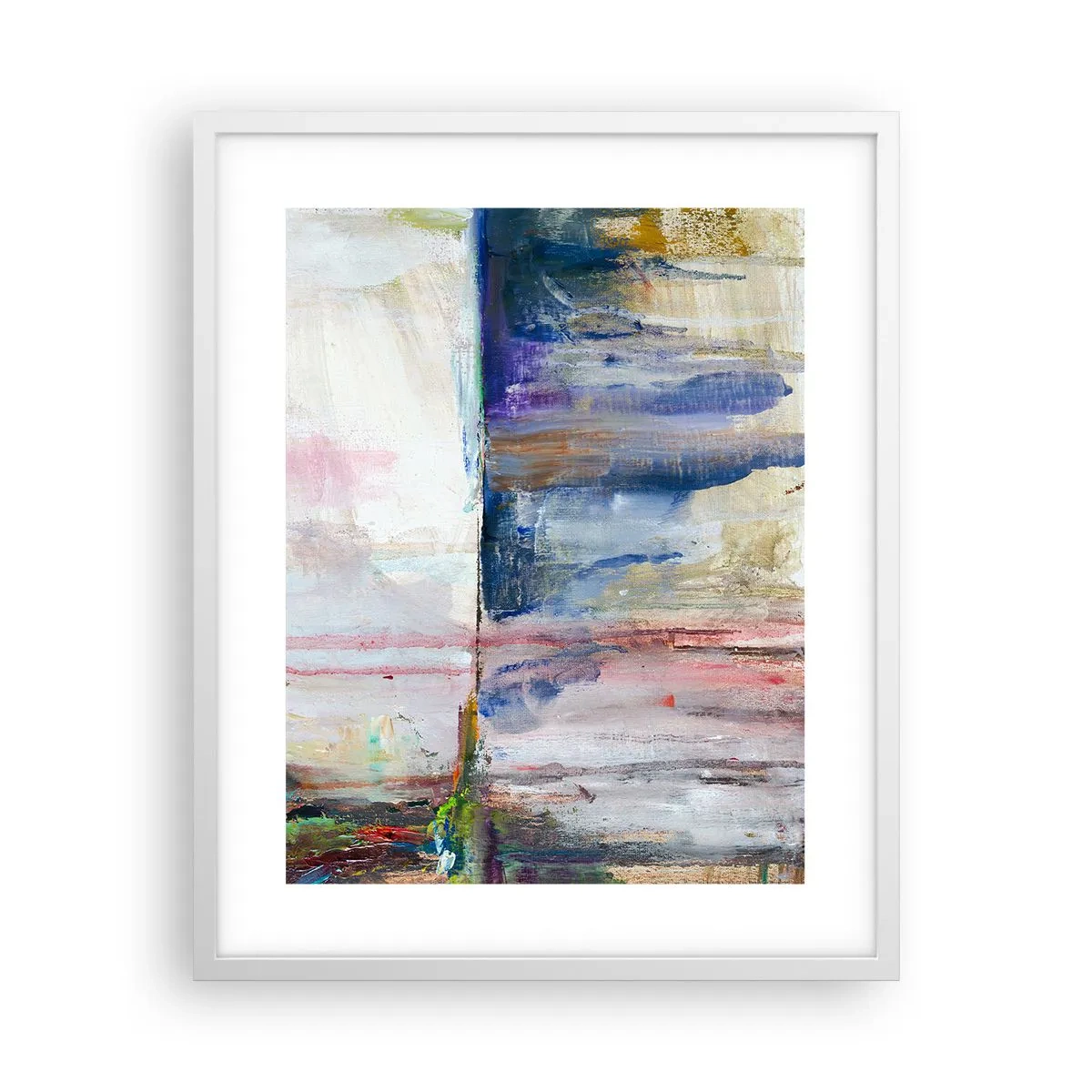 Poster in einem weißen Rahmen - Bunte Eindrücke und Assoziationen - 40x50 cm