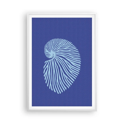 Poster in einem weißen Rahmen - Geburt der Muschel - 70x100 cm