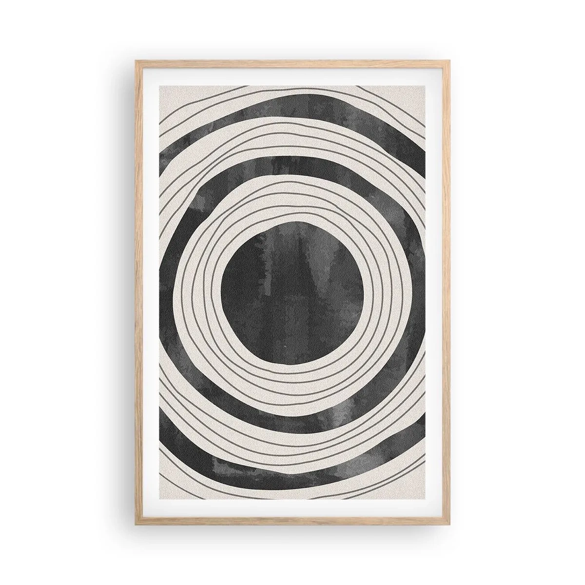 Poster in einem Rahmen aus heller Eiche - Auf den Punkt gebracht - 61x91 cm