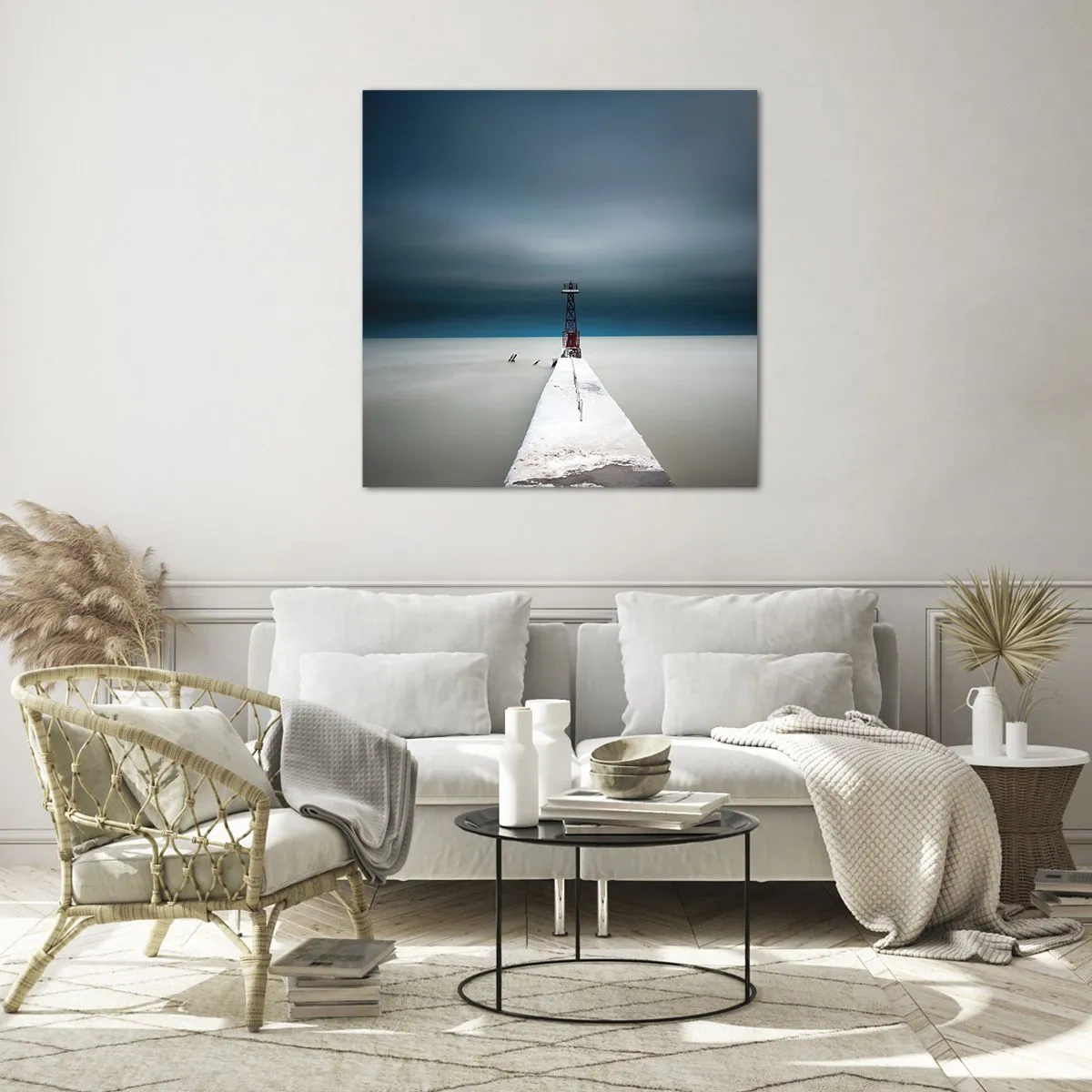 Glasbild - Bild auf glas - Um der Weite zu begegnen - 30x30 cm