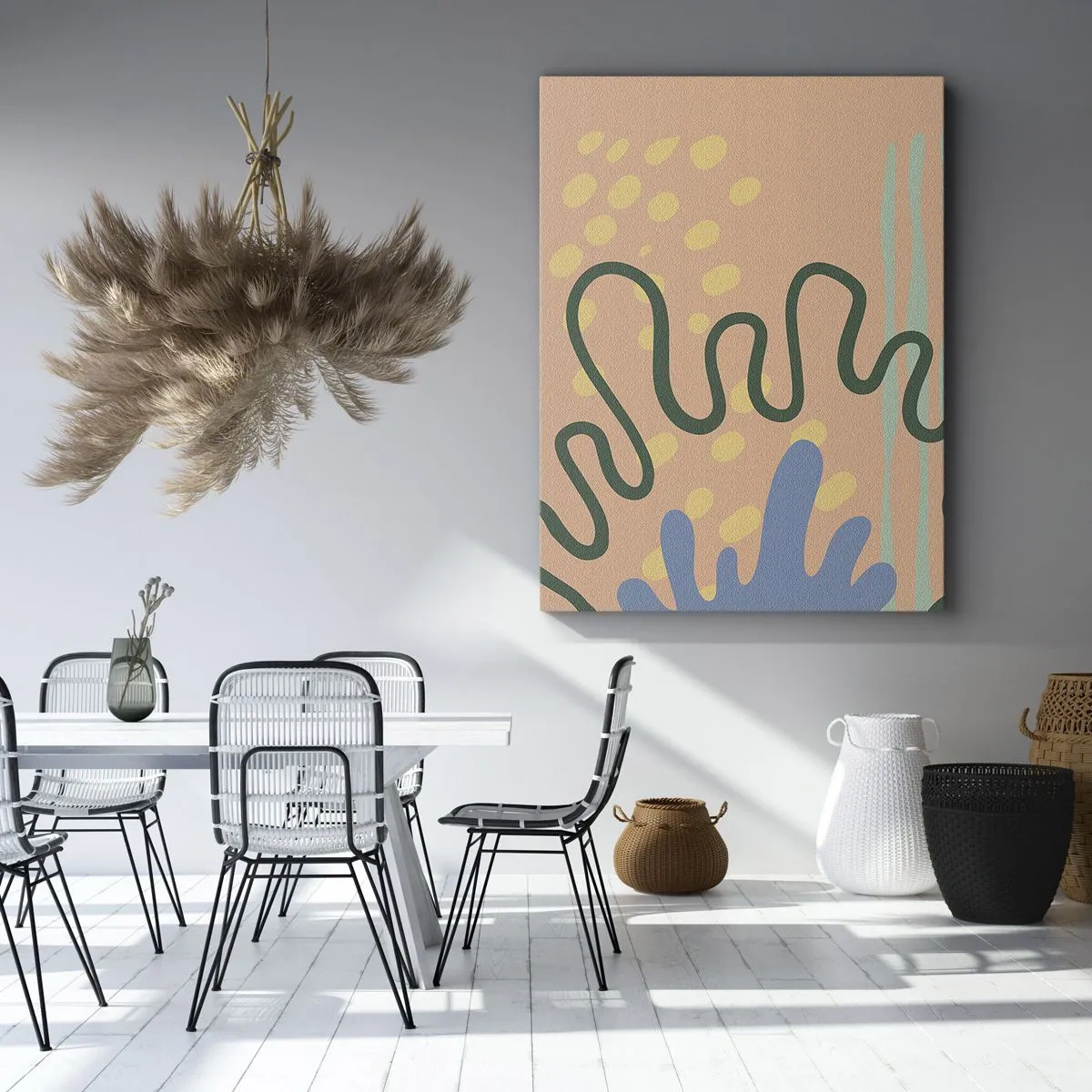 Bild auf Leinwand - Leinwandbild - Abstraktion: Vielfalt der Natur - 80x120 cm