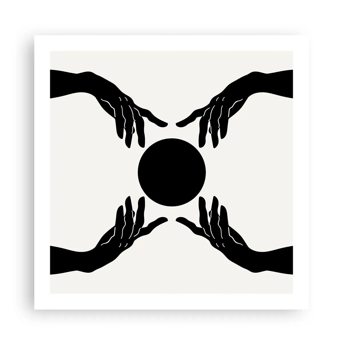 Poster - Geheimes Zeichen - 60x60 cm