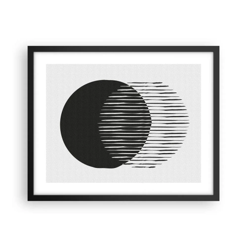 Poster in einem schwarzem Rahmen - Sein Alter Ego - 50x40 cm