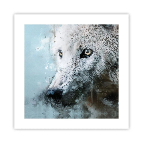 Poster - Lerne die Wolfsseele kennen - 40x40 cm