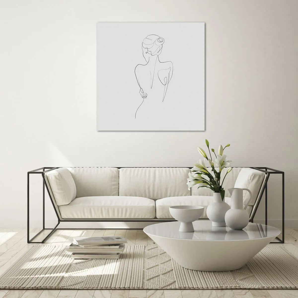 Glasbild - Bild auf glas - Körpermusik - 40x40 cm