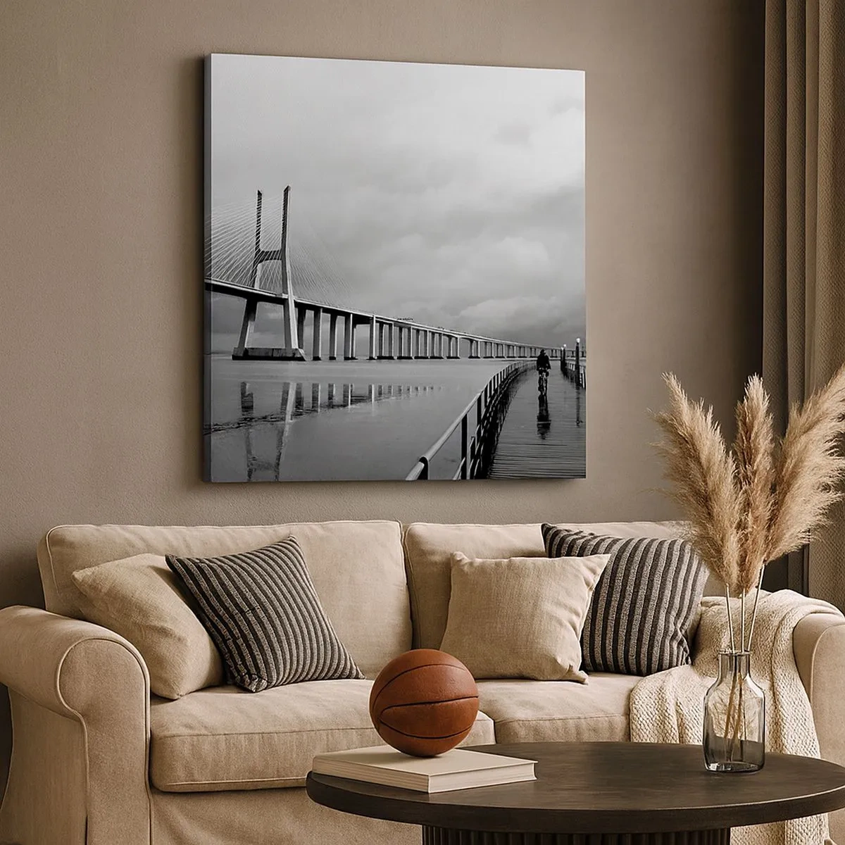 Bild auf Leinwand - Leinwandbild - Jedem das Verdiente - 30x30 cm