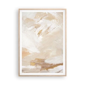 Poster in einem Rahmen aus heller Eiche - Pastellkomposition - 70x100 cm