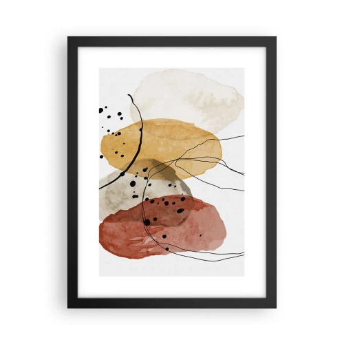 Poster in einem schwarzem Rahmen - Wie leichte, transparente Luft - 30x40 cm