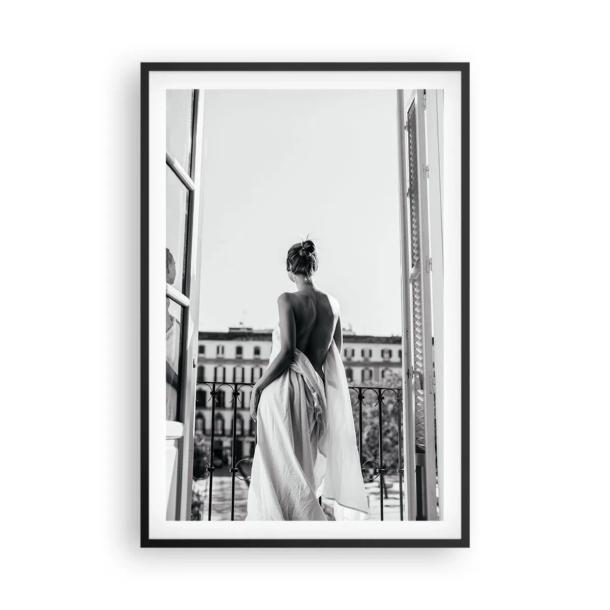 Poster in einem schwarzem Rahmen - Erweckung der Sinne - 61x91 cm