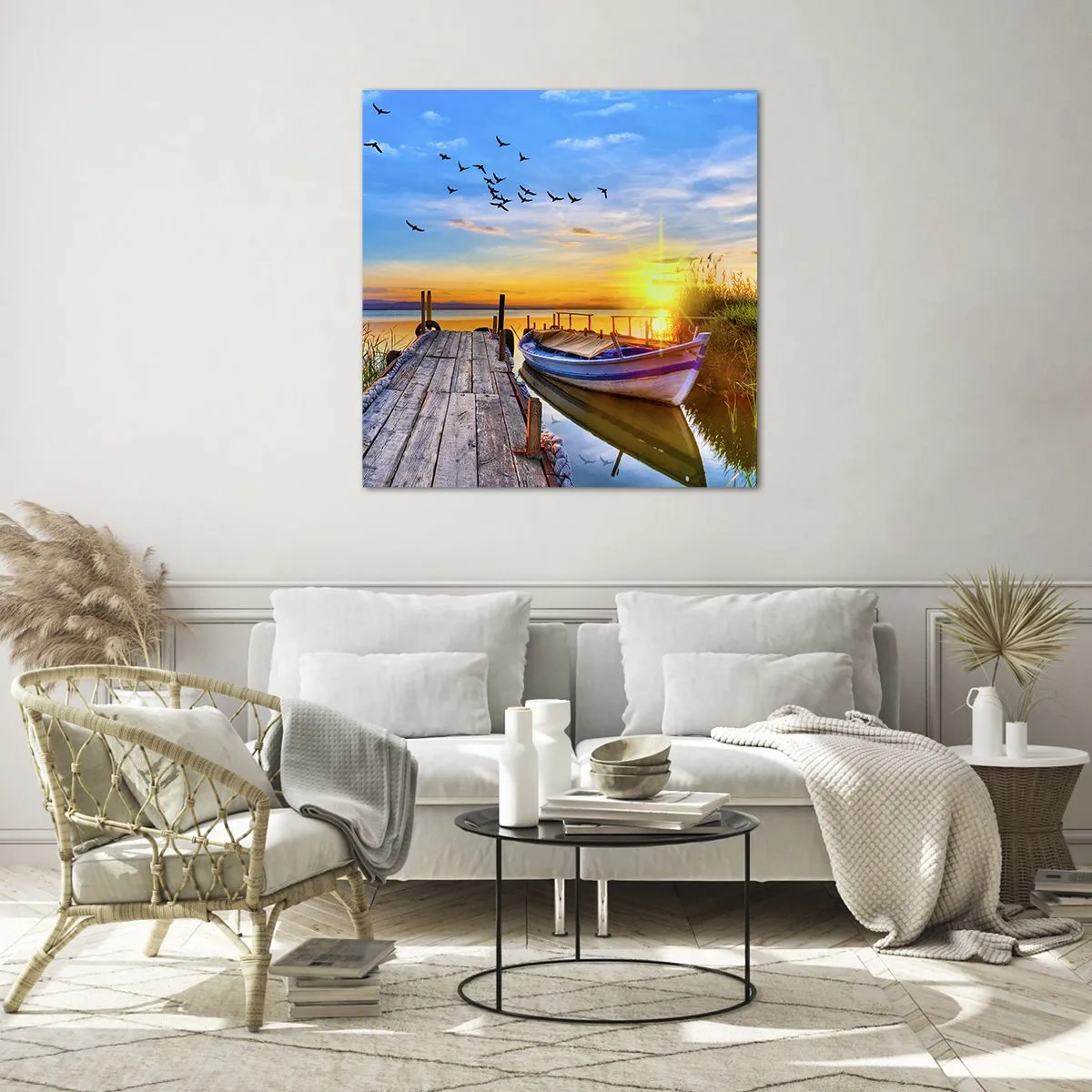 Glasbild - Bild auf glas - Bis morgen - 50x50 cm