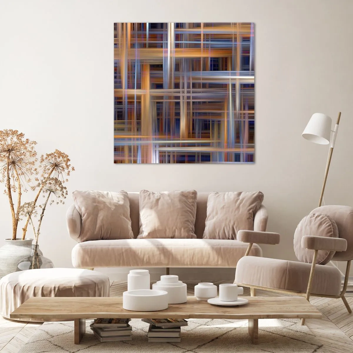 Bild auf Leinwand - Leinwandbild - Aus Licht gewebt - 30x30 cm