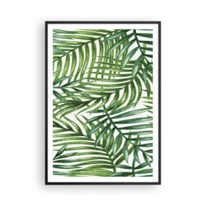 Poster in einem schwarzem Rahmen - Unter dem grünen Baldachin - 70x100 cm