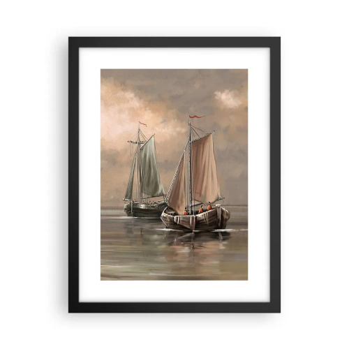 Poster in einem schwarzem Rahmen - Die Rückkehr der Matrosen - 30x40 cm