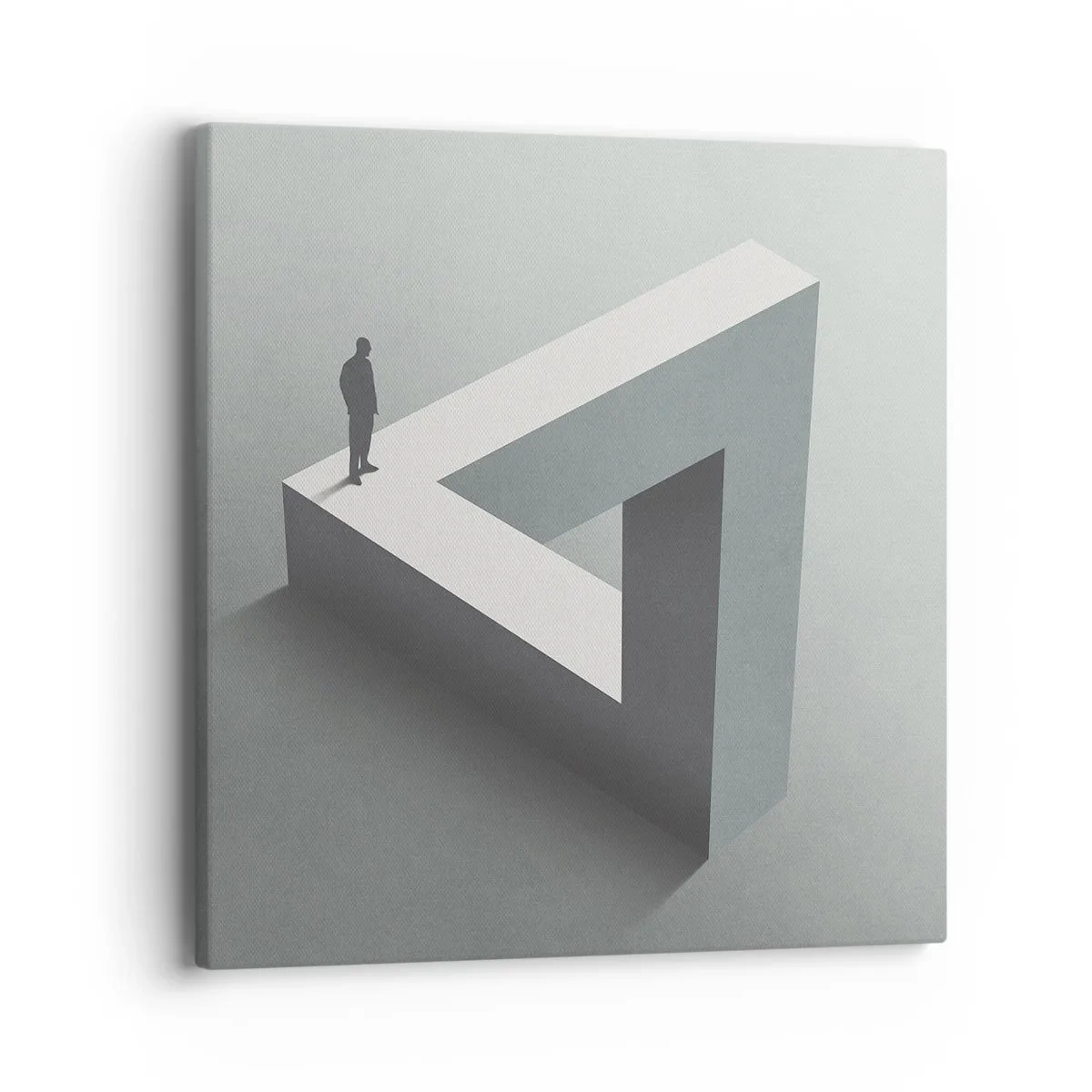 Bild auf Leinwand - Leinwandbild - Es ist also doch möglich - 40x40 cm