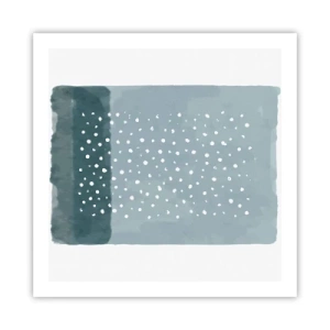 Poster - Auf Blau gewachsen - 60x60 cm