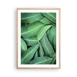 Poster in einem Rahmen aus heller Eiche - Saftig und frisch - 50x70 cm
