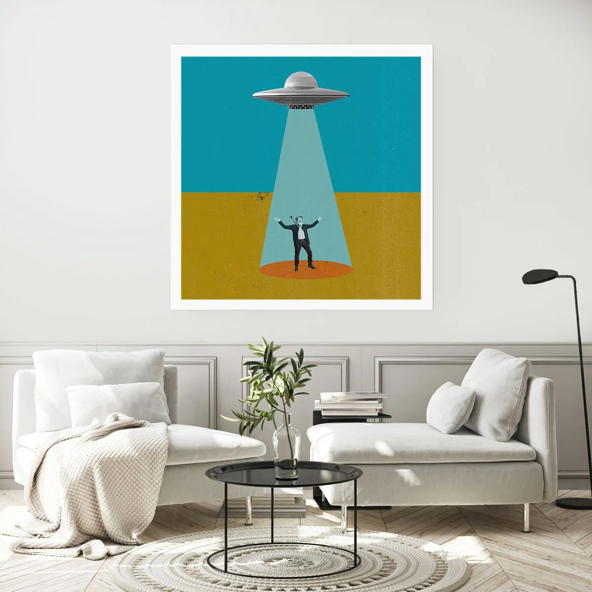 Poster - Nahe Begegnung - 40x40 cm