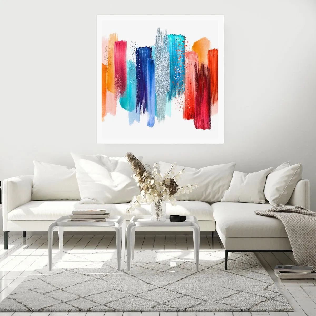 Poster - Auf und ab - 50x50 cm