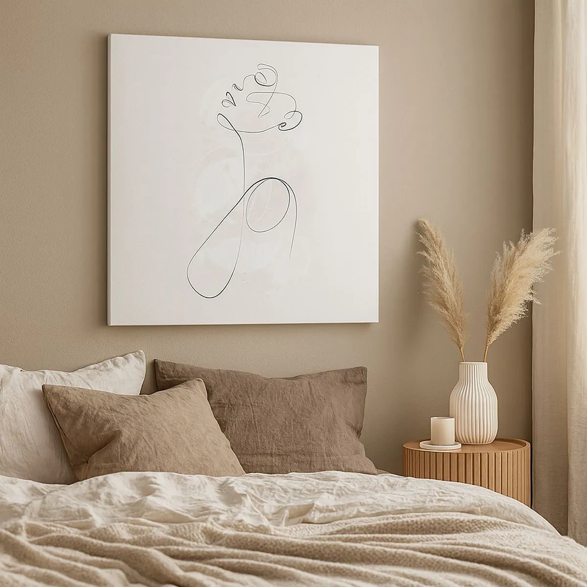 Bild auf Leinwand - Leinwandbild - Die Spirale der Schönheit - 30x30 cm