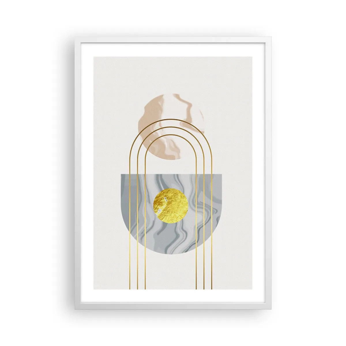 Poster in einem weißen Rahmen - Helligkeit und Brillanz - 50x70 cm