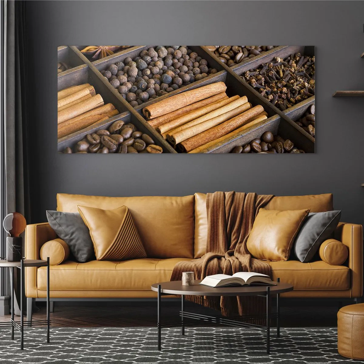 Glasbild - Bild auf glas - Eine Fundgrube an Aromen - 100x40 cm