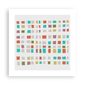 Poster - Unbekanntes Spiel - 40x40 cm