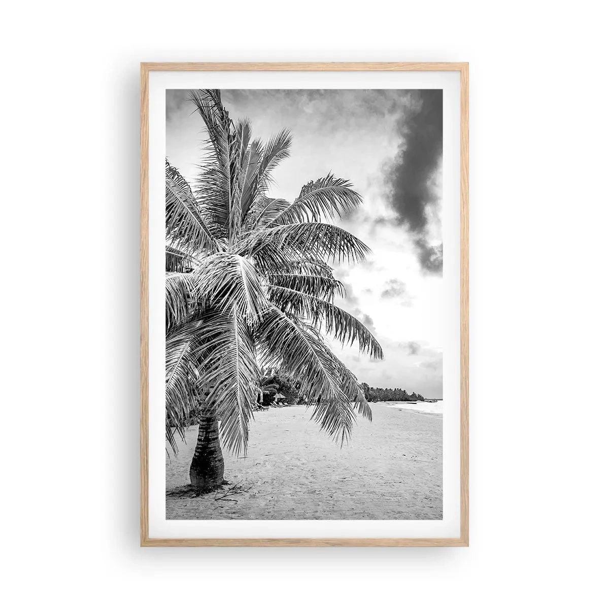 Poster in einem Rahmen aus heller Eiche - Wenn du dich nach Einsamkeit sehnst ... - 61x91 cm