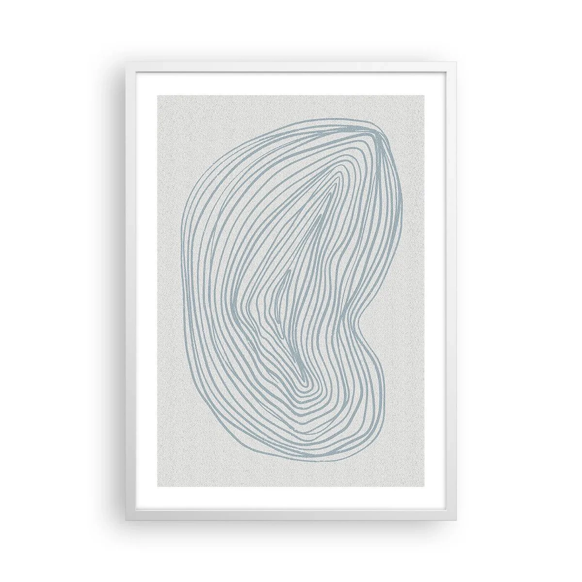 Poster in einem weißen Rahmen - Das Lächeln der Wassertropfen - 50x70 cm