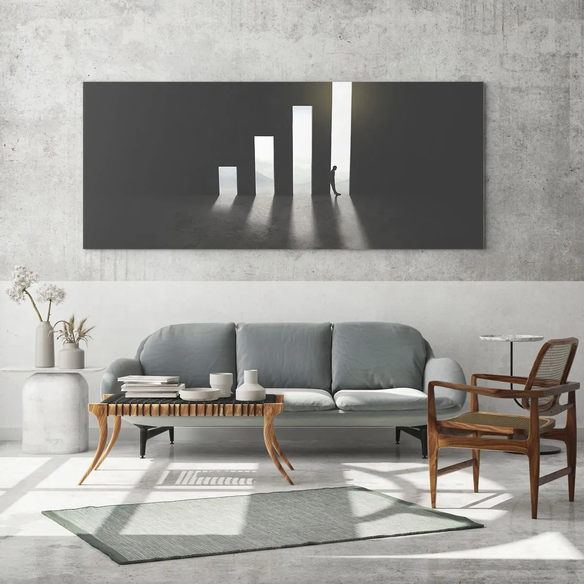 Glasbild - Bild auf glas - Erfolg – Impression - 90x30 cm