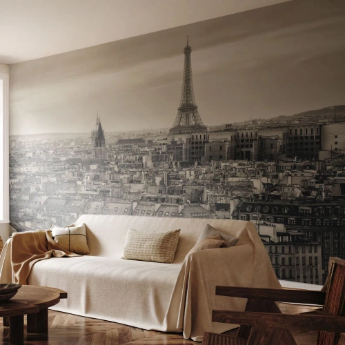 Selbstklebende Fototapete Deluxe Sticker - Über den Dächern von Paris - Stadt, Paris, Die Architektur - 500x350 cm