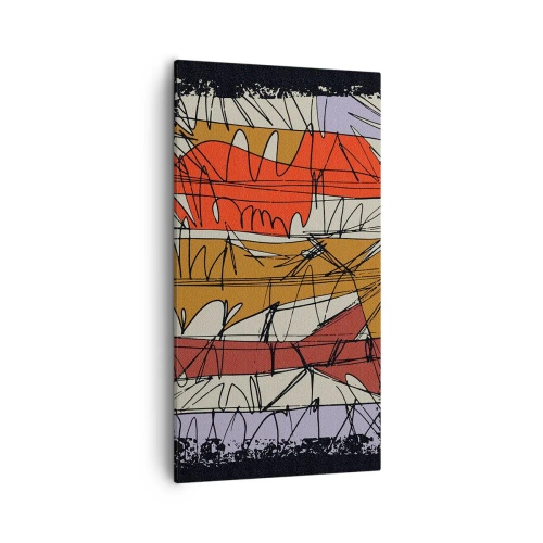 Bild auf Leinwand - Leinwandbild - Spontane Komposition - 55x100 cm