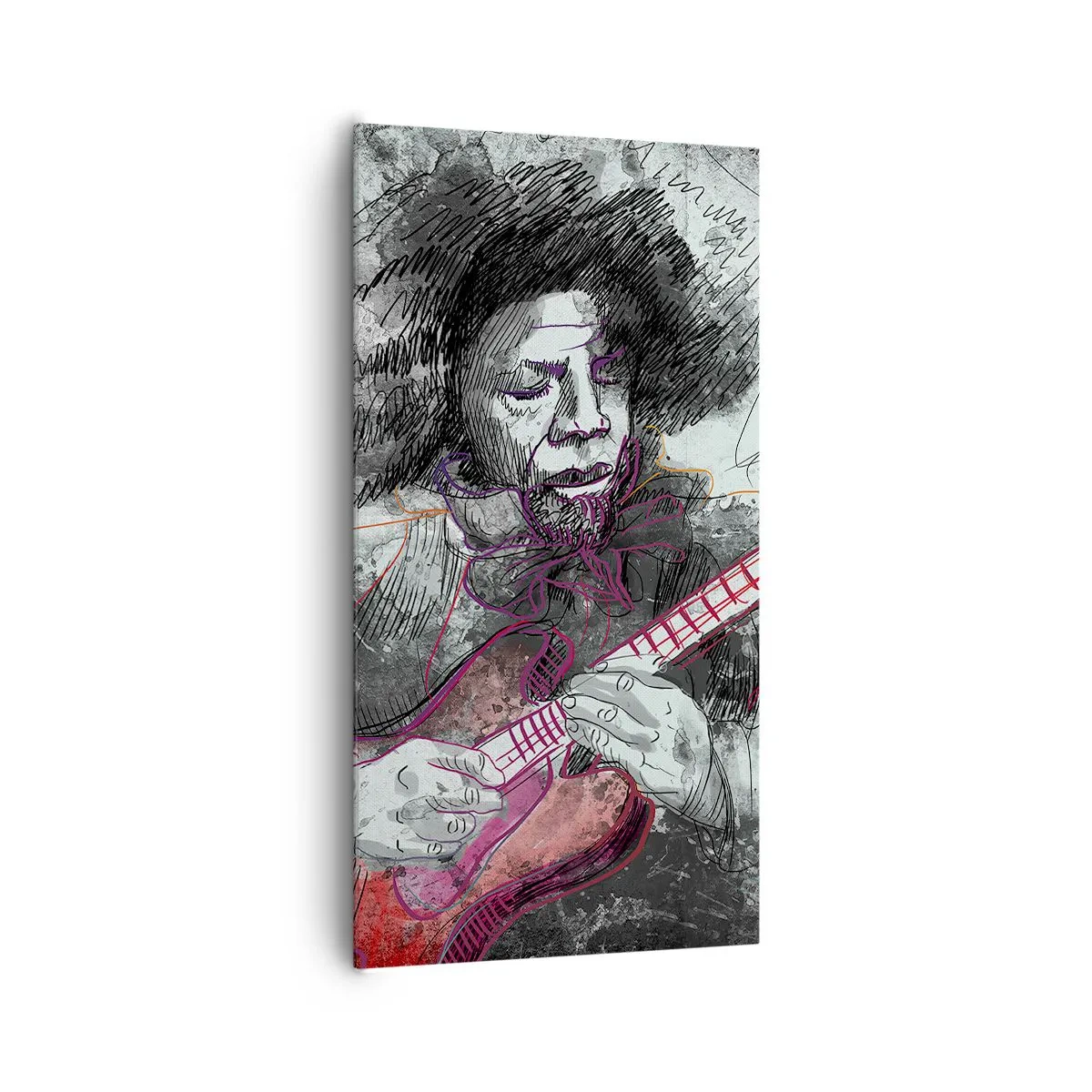 Bild auf Leinwand - Leinwandbild - Auf den Wellen der Musik - 65x120 cm