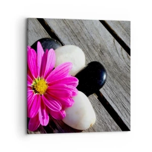 Bild auf Leinwand - Leinwandbild - Ruhe auf dem Pier - 70x70 cm