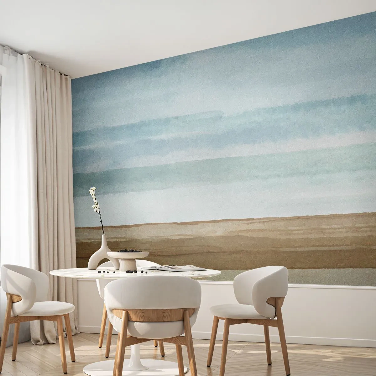 Fototapete Premium Sand - Trost - Abstraktion, Küste, Strand - 300x210 cm