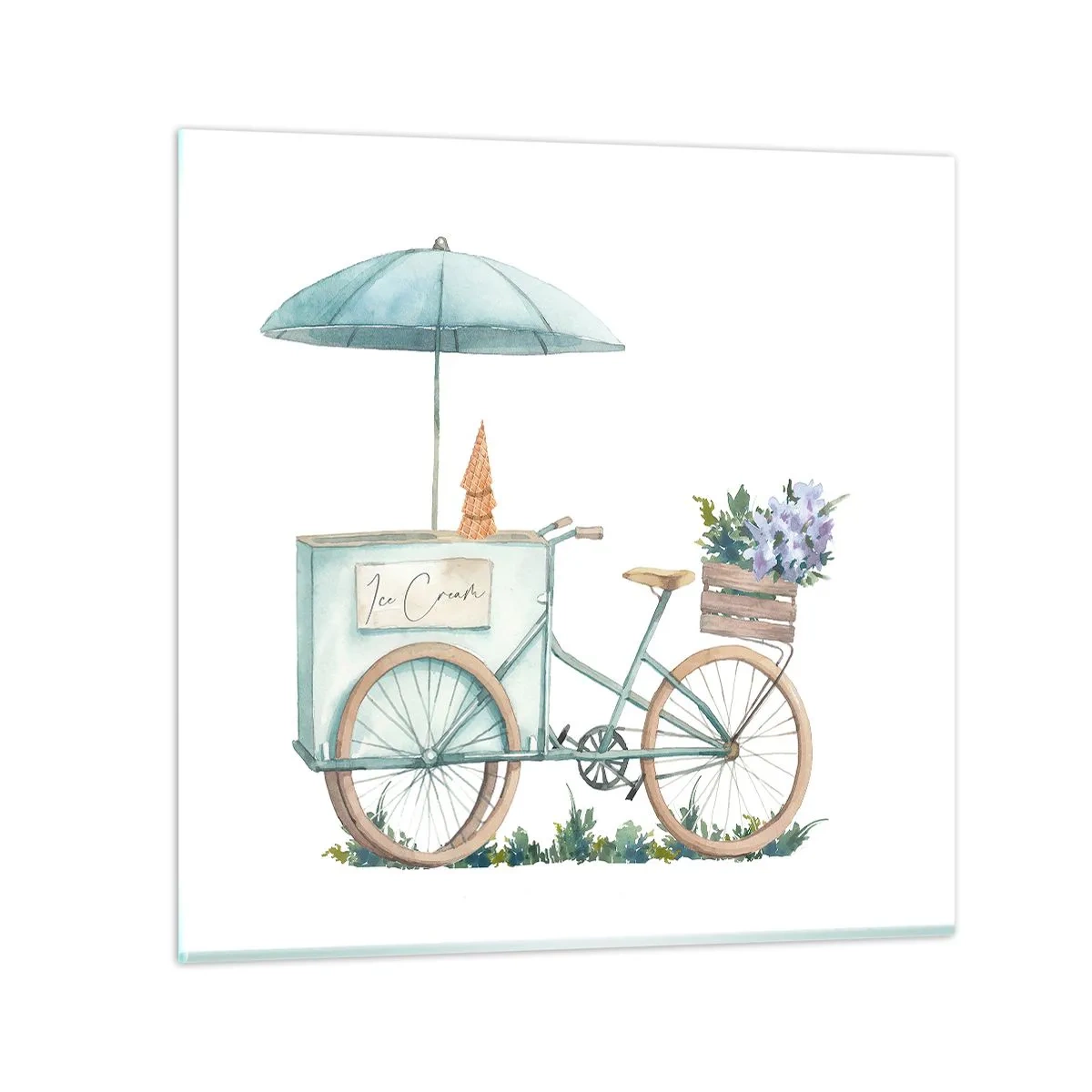 Glasbild - Bild auf glas - Süße Erinnerung an den Sommer - 50x50 cm