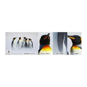 Fototapetenmuster Standard Eco - Treffen in Abendkleidern - Tiere, Pinguin, Natur - 100x30 cm