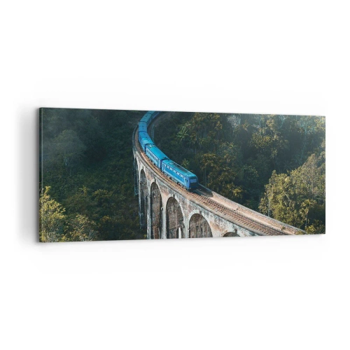 Bild auf Leinwand - Leinwandbild - Neigung zur Natur - 100x40 cm