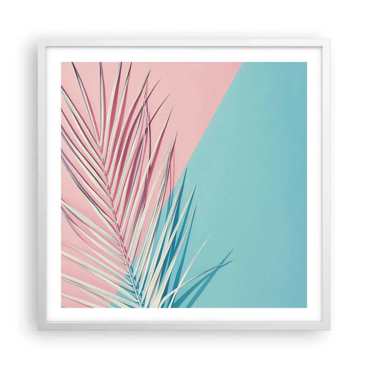 Poster in einem weißen Rahmen - Tropischer Eindruck - 60x60 cm