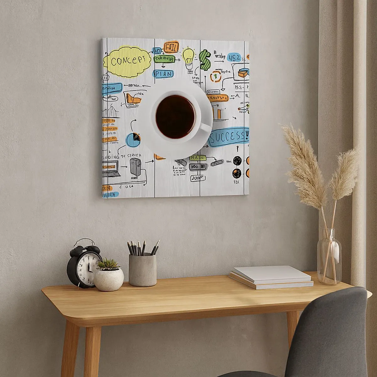 Bild auf Leinwand - Leinwandbild - Zeit für eine Pause - 30x30 cm