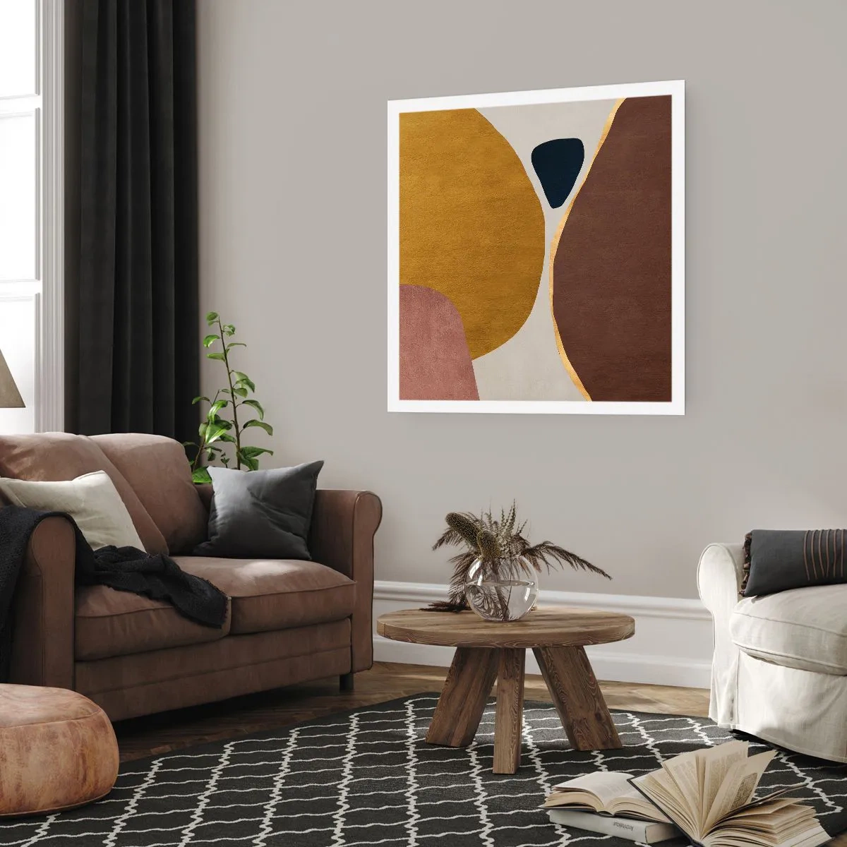 Poster - Abstraktion – ein Ort im Raum - 40x40 cm