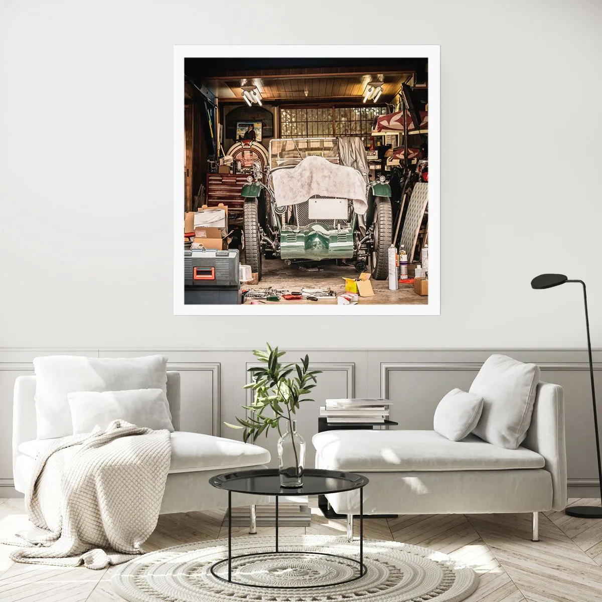 Poster - Zurück in die Vergangenheit - 30x30 cm