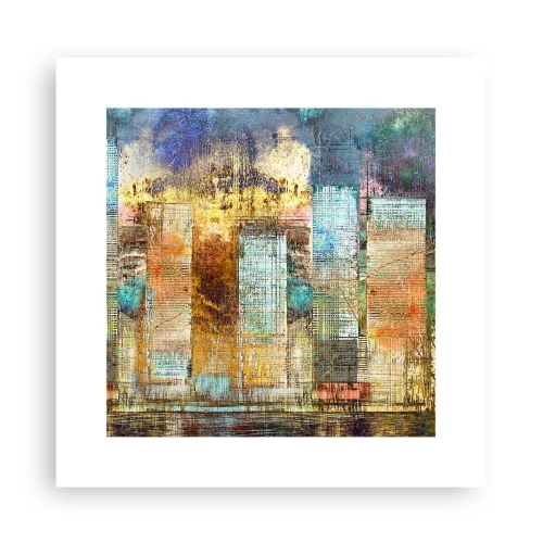 Poster - Sonnige Metropole - 30x30 cm